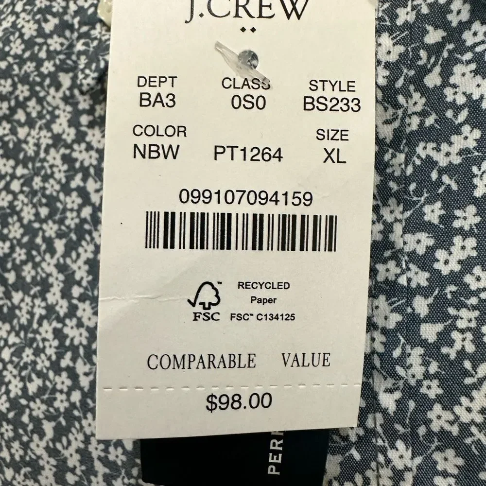 J. Crew Flex Performance Casual Shirt